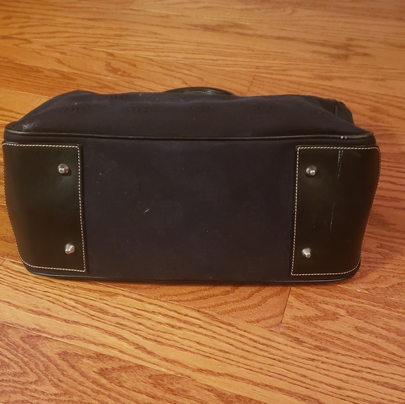 Women's Dooney & Bourke Fabric Logo Satchel Handbag Black Large Size. - Picture 4 of 7